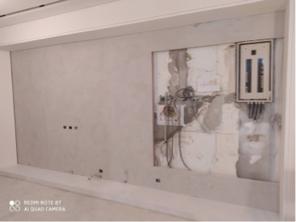 三不色彩創意空間 - 電視牆特殊漆(樂土灰泥仿清水模) 三不色彩創意空間 - 電視牆特殊漆(樂土灰泥仿清水模)