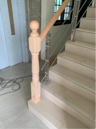 為安工程 - 原色 半橢圓 日式三度空間扶手