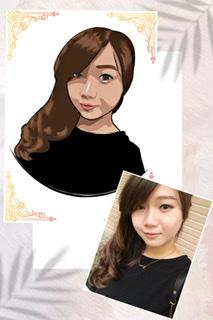 何麗明（浩子） - 似顏繪