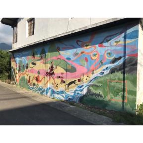 林鴻鈞 - 南投清流部落與部落孩子一同壁畫彩繪