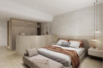 鼎皓室內裝修設計 - 臥室 北歐