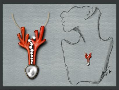 Lilly wu -  紅珊瑚項鍊