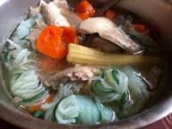 黃珠亷 - 蒟蒻捲肉片蔬菜湯