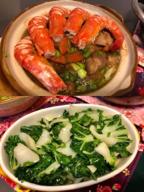 黃珠亷 - 奶油白菜、燒明蝦