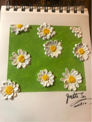 Yvette 蘇 - 簡單的方式也可以做出漂亮的作品!
這是使用油畫棒變化出來的。 Yvette 蘇 - 簡單的方式也可以做出漂亮的作品!
這是使用油畫棒變化出來的。