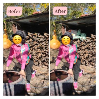 蔡汶樺 - 後面不漂亮的東西，盡可能的去掉、移除，讓照片更和諧好看喔☺️