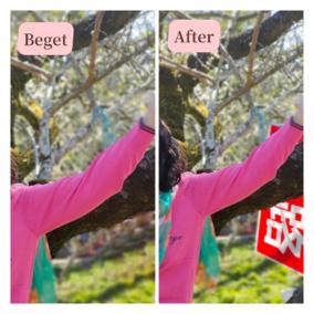 蔡汶樺 - 出遊照片去背修圖，把招牌人群修掉