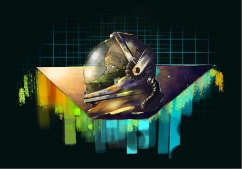 插畫工作室 - 自然與科技結合