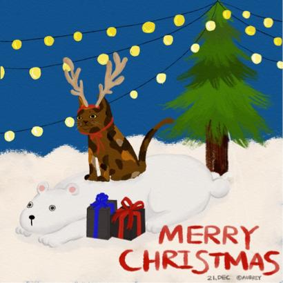 奧布理 - 聖誕節賀卡