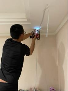 陳師傅 - 客戶需求軌道燈 由原有開關拉線至軌道燈完成