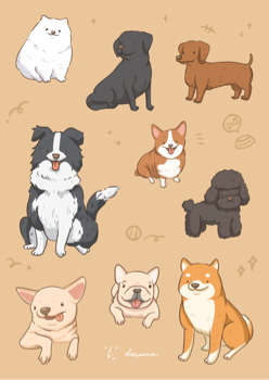 卓米畫我 - 狗勾插圖 卓米畫我 - 狗勾插圖