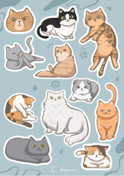 卓米畫我 - 貓咪插圖 卓米畫我 - 貓咪插圖