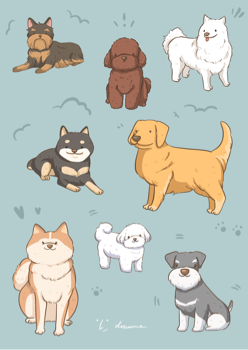 卓米畫我 - 狗勾插圖 卓米畫我 - 狗勾插圖