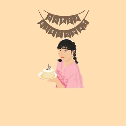 K.L - 生日賀卡似顏繪 K.L - 生日賀卡似顏繪