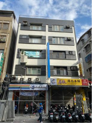 峰采工程行 - 整棟外牆多彩顆粒漆分色施工完成照