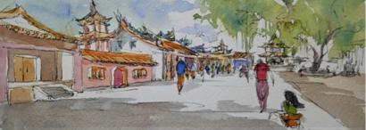 速速羊 - 鋼筆水彩速寫