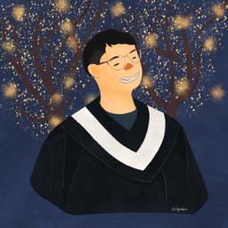 陳明 - 畢業似顏繪-單人