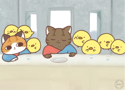 嘎嘎貓 - 可愛動物插畫