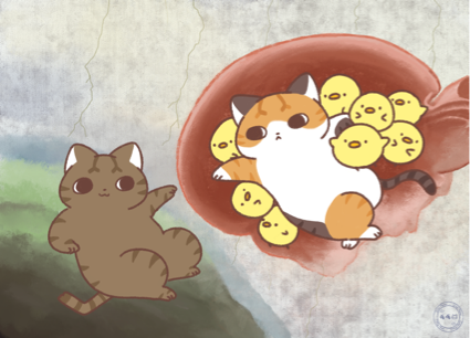 嘎嘎貓 - 可愛動物插畫