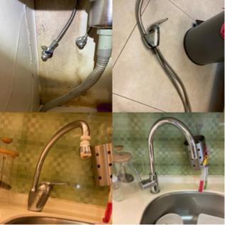 津罕 - 客戶水龍頭故障致使使用時出水，流理臺下方嚴重潮濕。 將其更換之後排除問題。