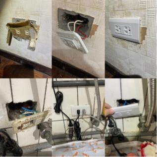 津罕 - 客戶插座螺絲沒有鎖緊，加上原插座老舊，因此一併更換處理。