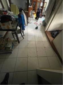 鑫勝磁磚石材工程 磁磚空心磁磚隆起磁磚破裂處理 - 施工前