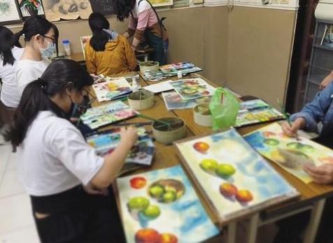 夏郡安 - 景美畫室 水彩教學過程