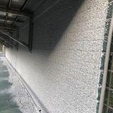 閎恩工程行 - 外牆磁磚面 遮雨棚交接處 防水防岩漆噴塗完成