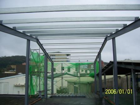 翔生工程 - 頂樓鐵皮增建,烤漆板屋頂防水