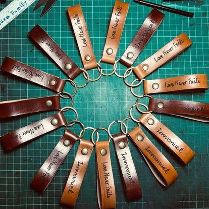 ＢＫ皮革工作室 - 鑰匙圈＋雷雕