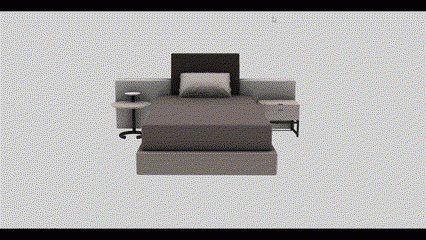 陳 - 床組 (床架、邊几、床頭櫃)