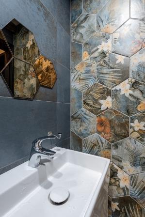 禎咖都棲室內裝修設計有限公司‧袁禎佑建築師 - 新店36年透天老屋翻新-廁所磁磚拼貼