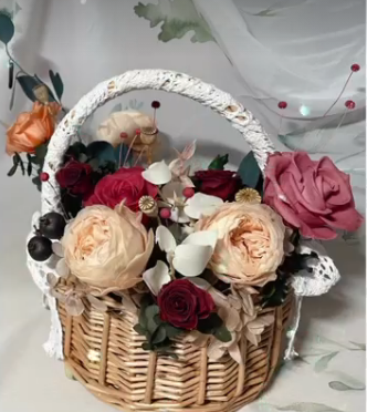 花開時 - 永生花籃