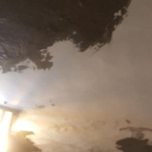 語堂防水抓漏工程 - 汐止林森路壁癌鋼筋脫落施工中照片