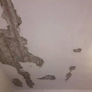 語堂防水抓漏工程 - 汐止林森路壁癌鋼筋脫落施工前照片