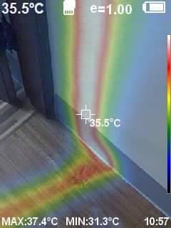 濬葉室內裝修有限公司 - 客人最近發現水費突然的增加..找了水電也找了三家防水公司都找不出原因，後來透過粉絲團找到我們，經過現場討論，客人決定花檢測費找出真正的原因，後來發現熱水管的彎頭破裂導致的。