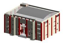 立興BIM 3D工程界面整合 - 國小體育館模型