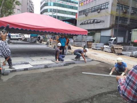 律陽工程行 - 高壓磚施工