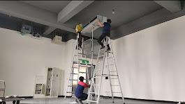 萬達水電、冷氣、統包工程 - 安裝水冷式冷氣