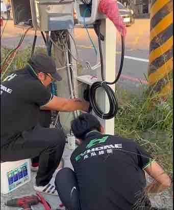 兆泓綠能(充電樁規劃、設備販售) - 大雅停車場安裝前