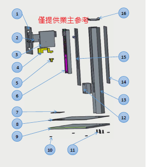 柳孟利 - HP產品設計，根據業主提供外觀做機構配置