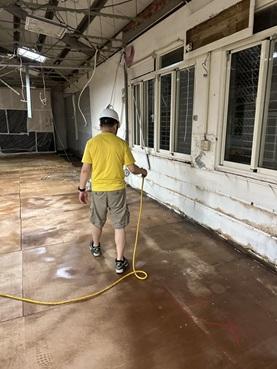 長安室內裝修工程行 - 湖山國小-幼兒班室內地坪-環境消毒