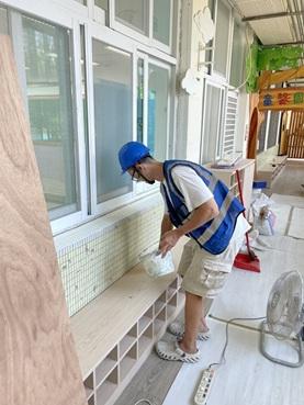 長安室內裝修工程行 - 班級走廊鞋櫃