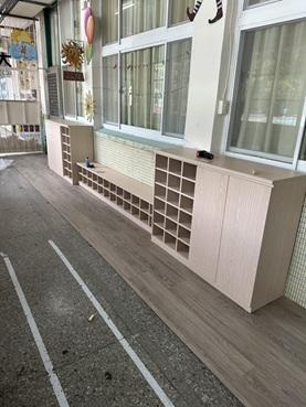長安室內裝修工程行 - 走廊穿鞋區+3.5mm，含收邊壓條+走廊鞋櫃