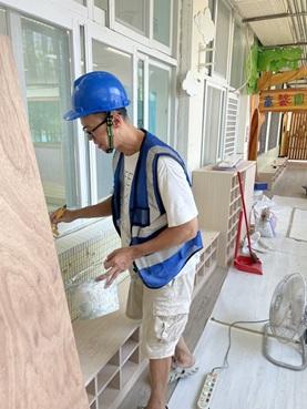 長安室內裝修工程行 - 班級走廊鞋櫃