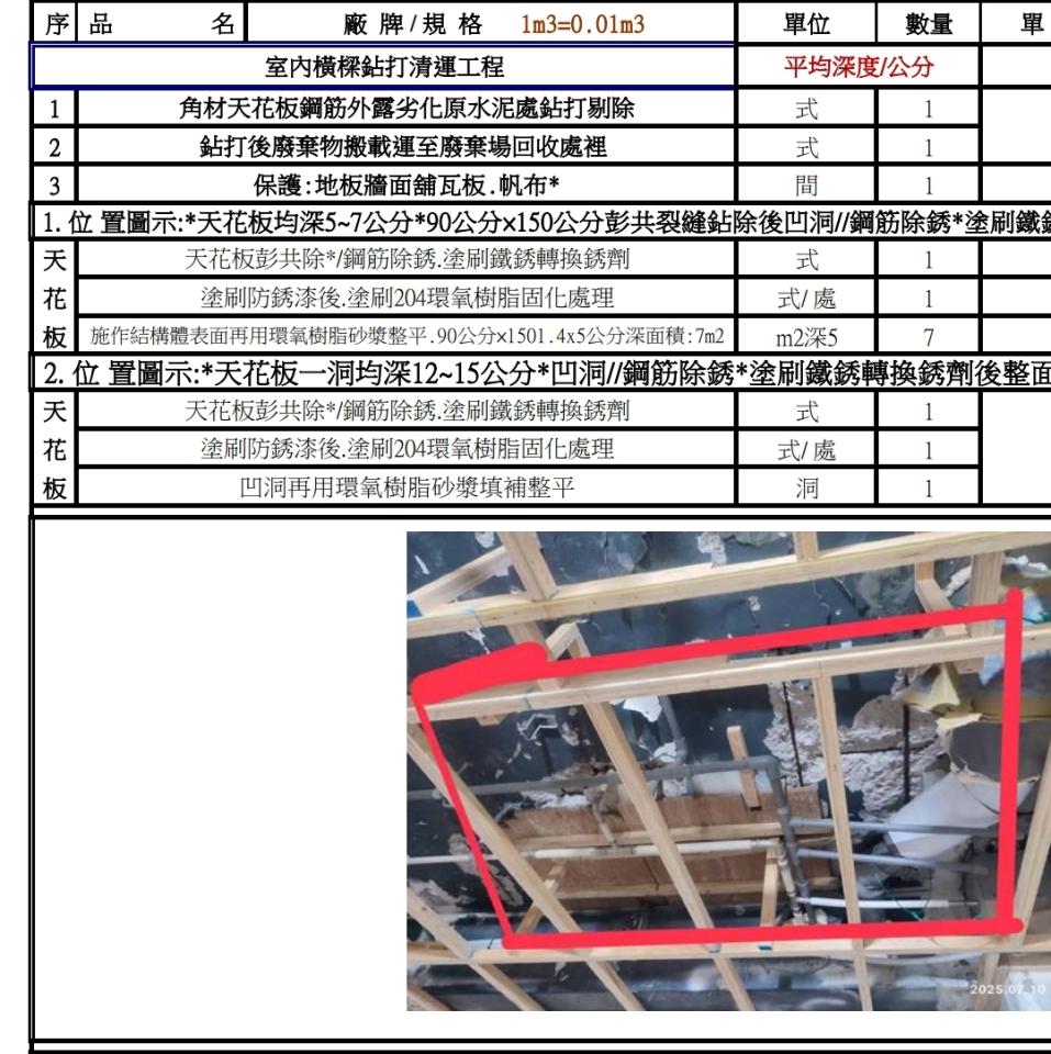 鋼筋外露處理案件圖片