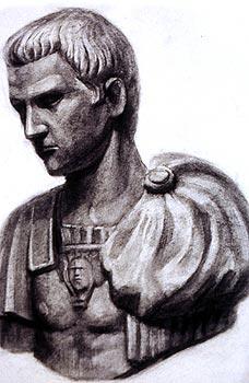 Art Beyond Limits - 石膏像 02（1998，炭筆素描，65 x 50 cm）