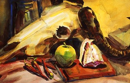 Art Beyond Limits - 靜物 03（1998，水彩，39.4 x 54.3 cm）