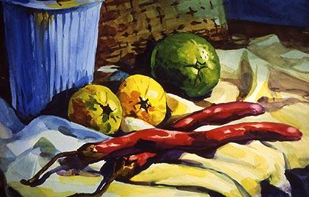 Art Beyond Limits - 靜物 01（1998，水彩，39.4 x 54.3 cm）