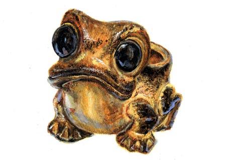 Art Beyond Limits - 青蛙（1996，壓克力，20.5 x 29.7 cm）